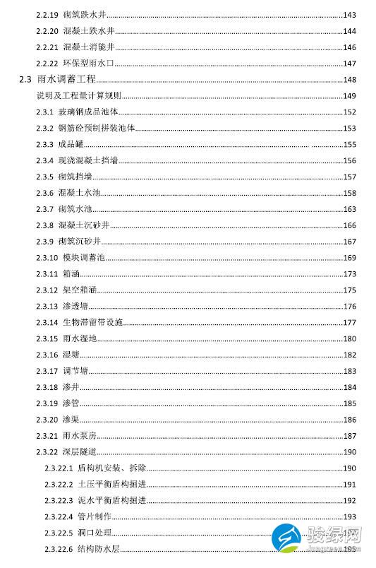 海绵城市建设工程投资估算指标