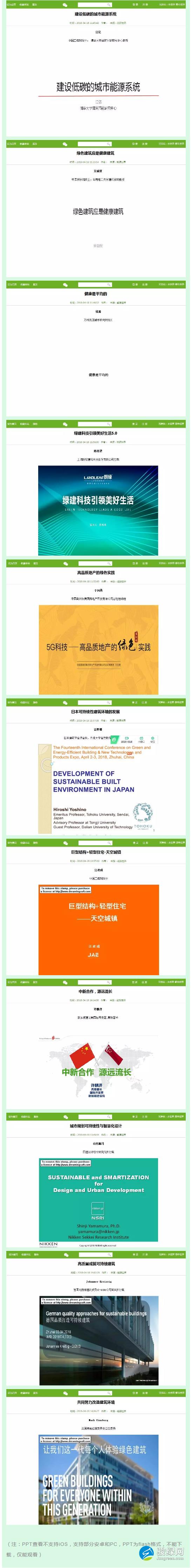 【PPT资料】第十四届国际绿建大会PPT查看方式